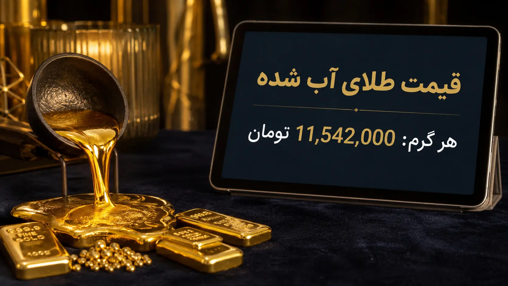 قیمت طلای آب شده در سال 1405 چگونه محاسبه می‌ شود؟