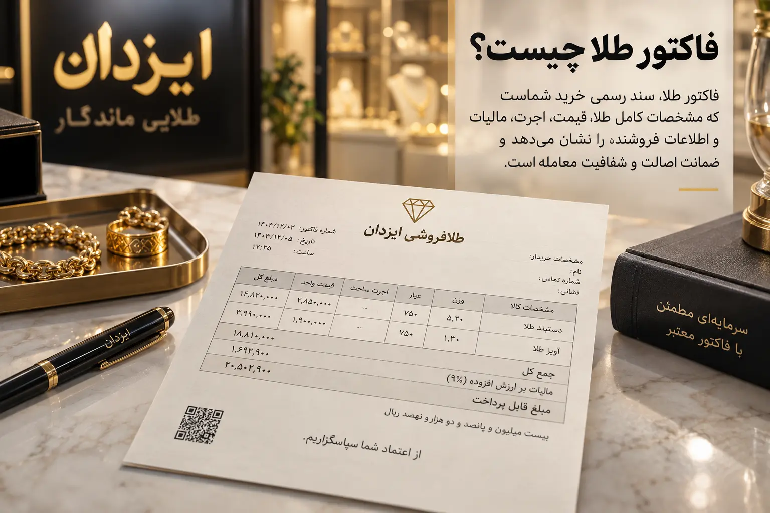 فاکتور طلا در سال ۱۴۰۵